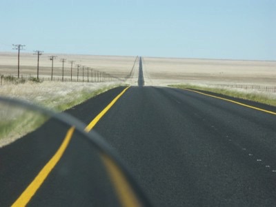 Road to Springbok - looong and straight